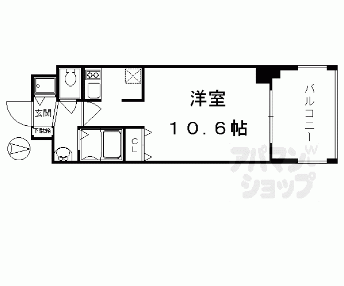 【アスヴェル京都御所前Ⅱ】間取
