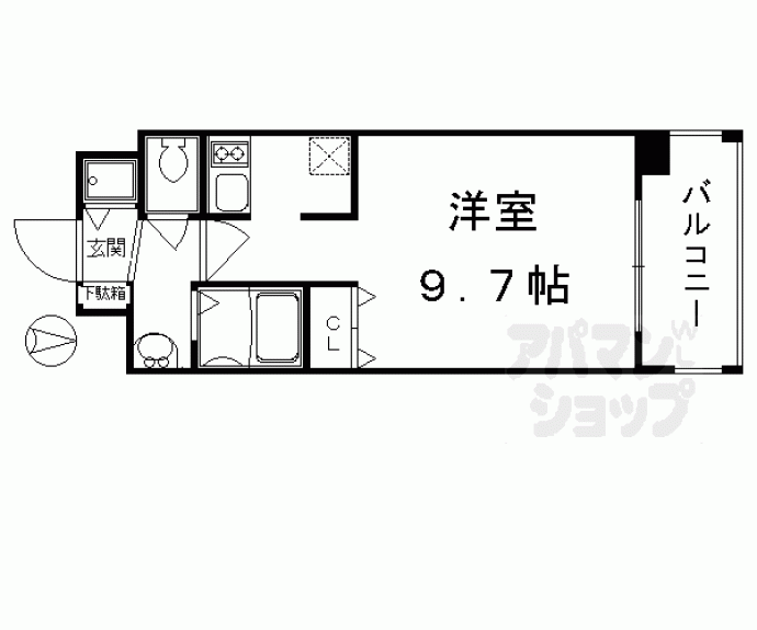 【アスヴェル京都御所前Ⅱ】間取