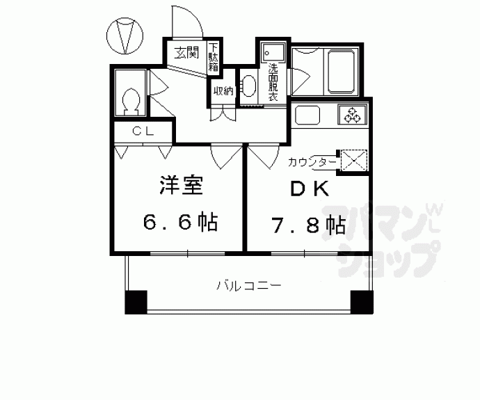 【アスヴェル京都御所前Ⅱ】間取