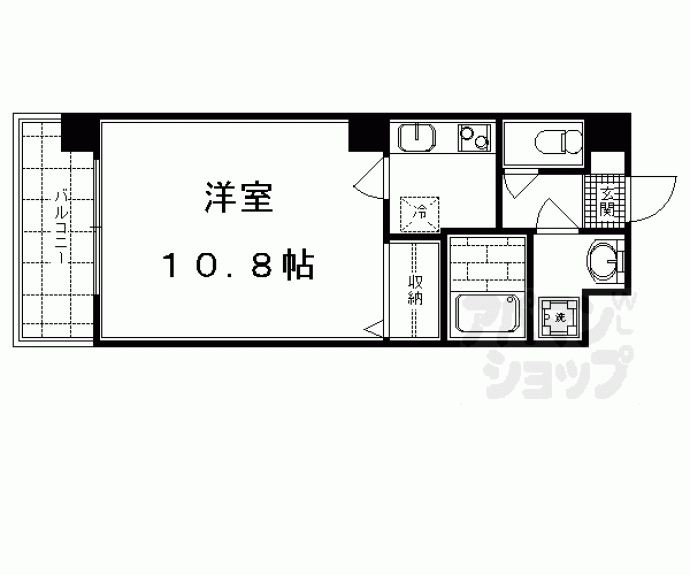 【ビレイユ真英富小路高辻】間取