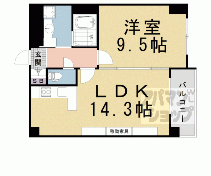 【ジュネス木駒】間取