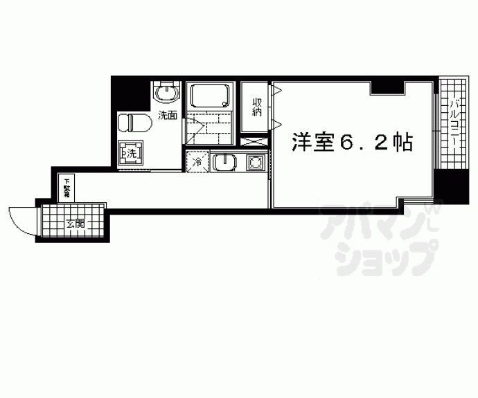 【ＨＦ河原町二条レジデンス】間取