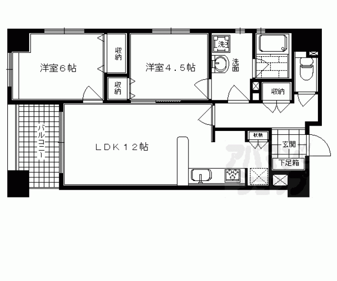 【エルシア四条麩屋町】間取