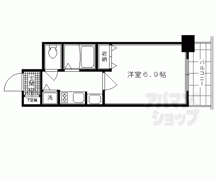 【プレサンス京都四条河原町ネクステージ】間取