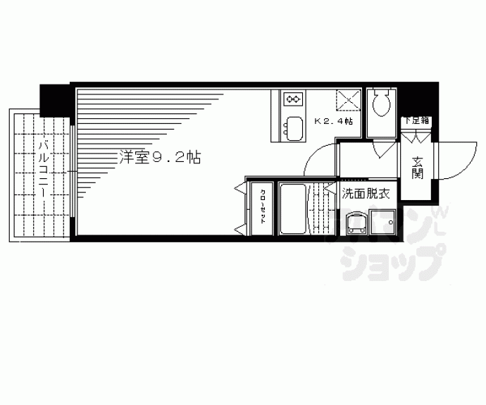 【プレサンス京都四条河原町ネクステージ】間取