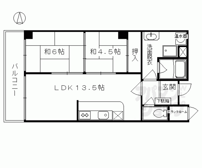 【御所前スカイマンション】間取
