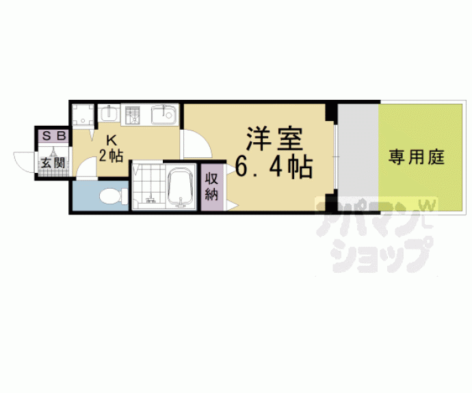【プレサンス京都四条烏丸クロス】間取