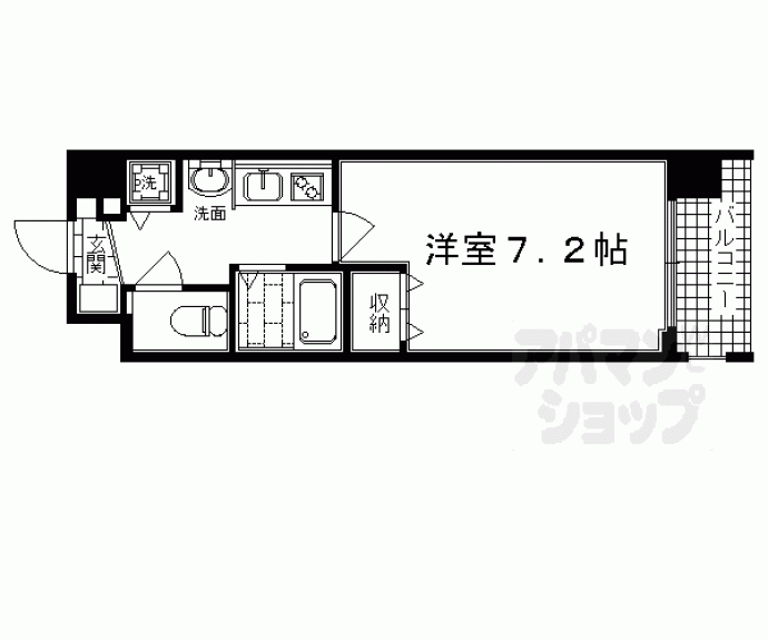 【プレサンス京都四条烏丸クロス】間取