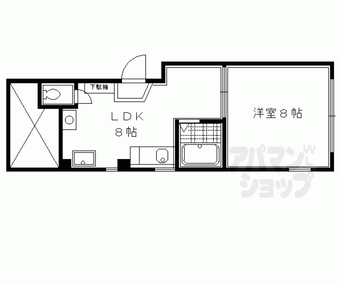 【ハイツ中御門】間取