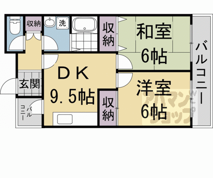 【ハイツ中御門】間取