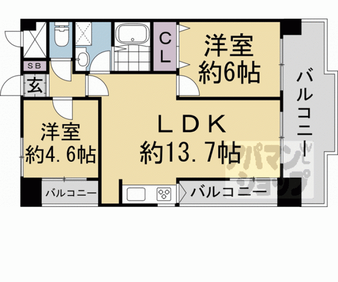 【ルミエール御池】間取