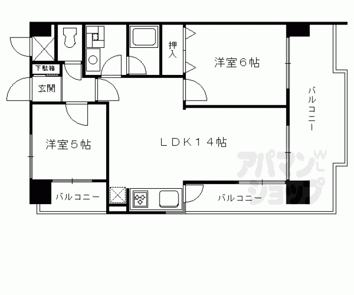 【ルミエール御池】間取