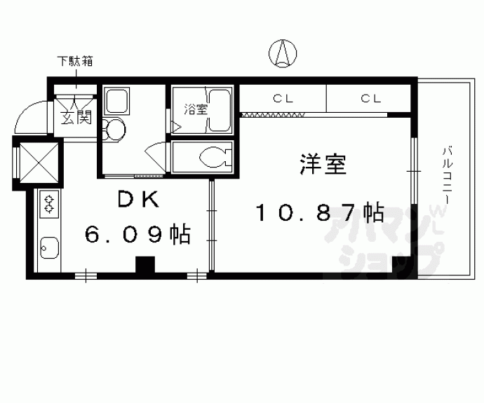 【メディナ烏丸御池】間取
