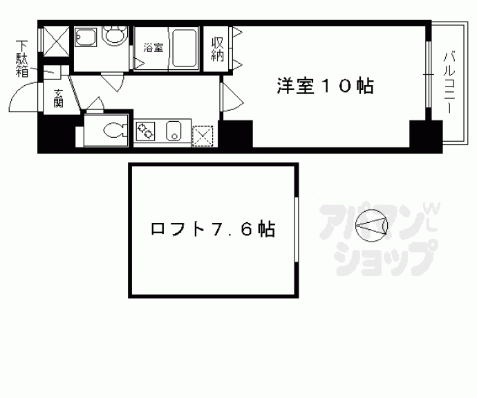 【ＶＩＬＬＡ　ＭＡＲＹ　五条】間取