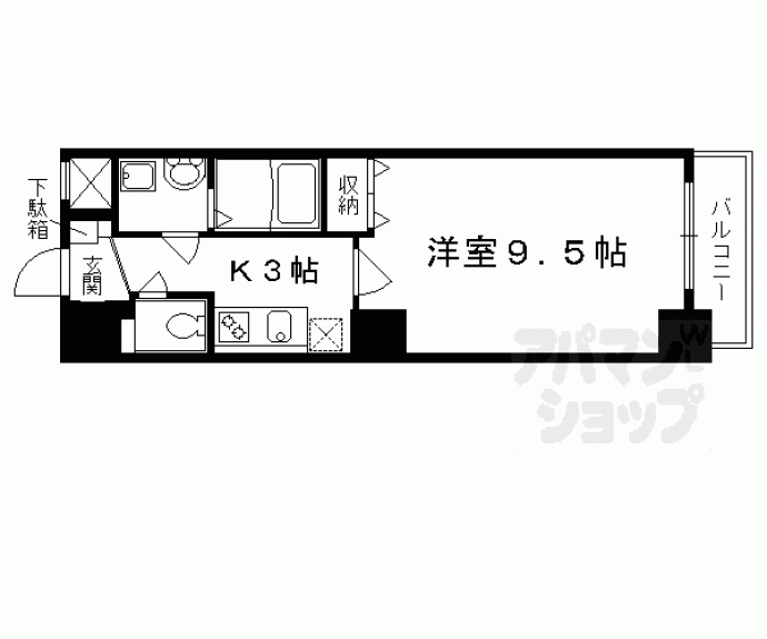 【ＶＩＬＬＡ　ＭＡＲＹ　五条】間取