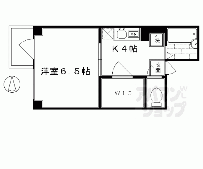 【PRIME COURT 二条城南】間取
