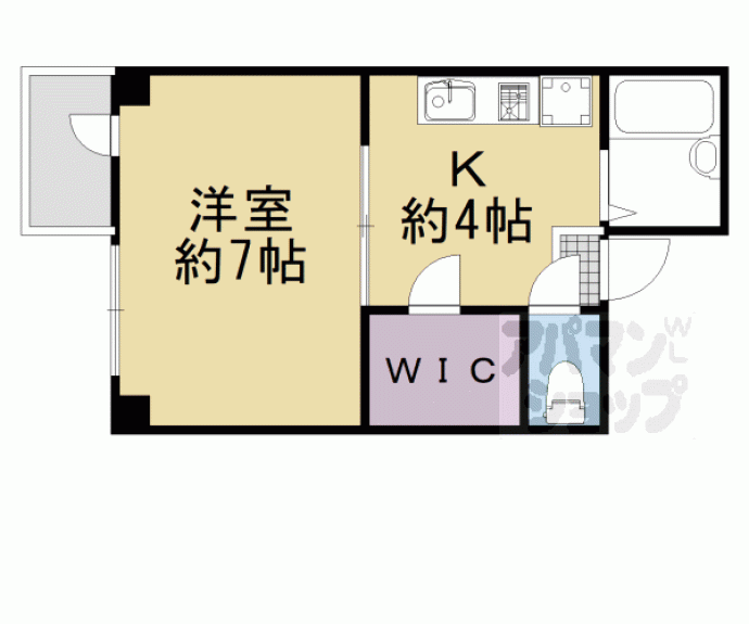 【PRIME COURT 二条城南】間取