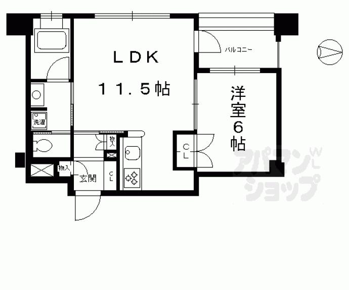 【リーガル京都烏丸通り】間取