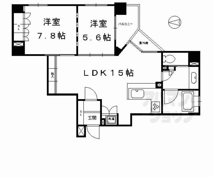 【リーガル京都烏丸通り】間取