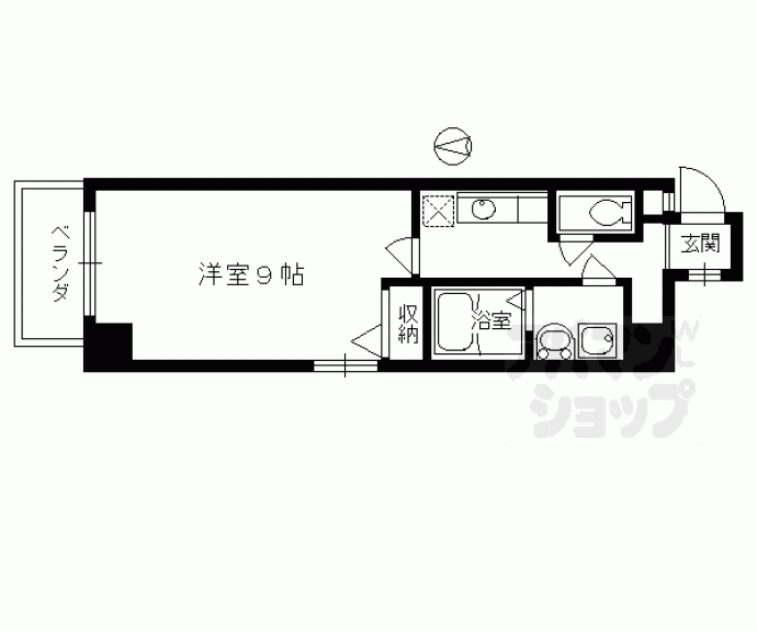 【ビレイユ眞英烏丸五条】間取