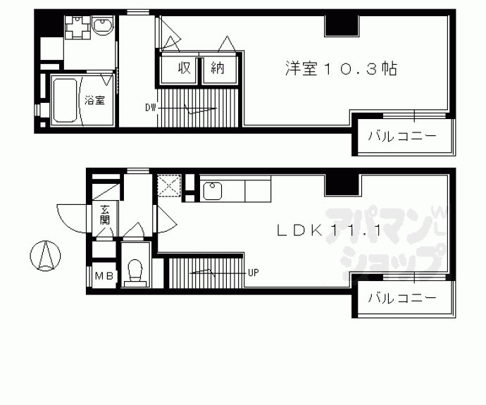 【シャトーあと村】間取