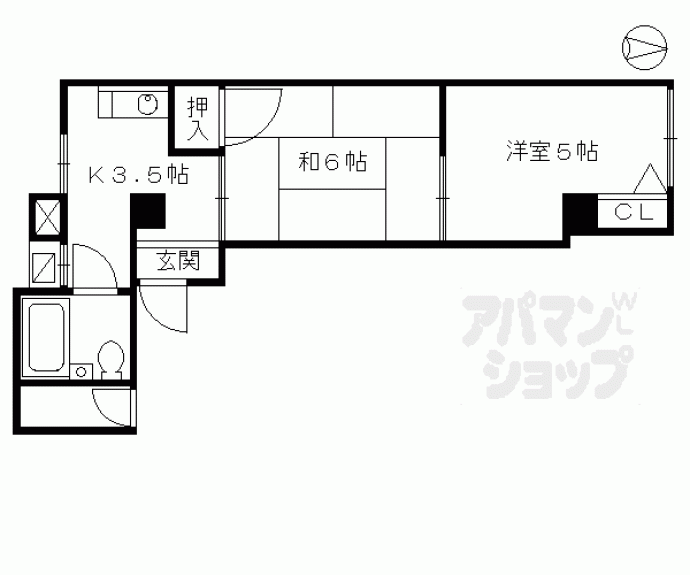 【ロッソ鳥清】間取