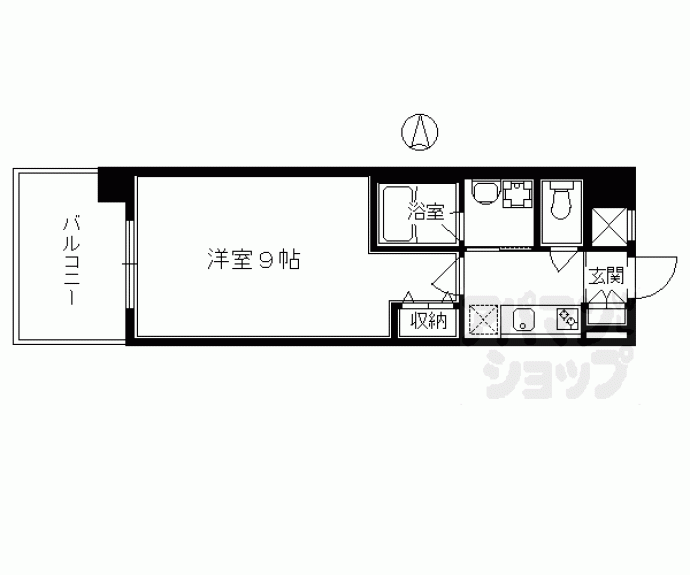 【アスヴェル京都市役所前Ⅲ】間取