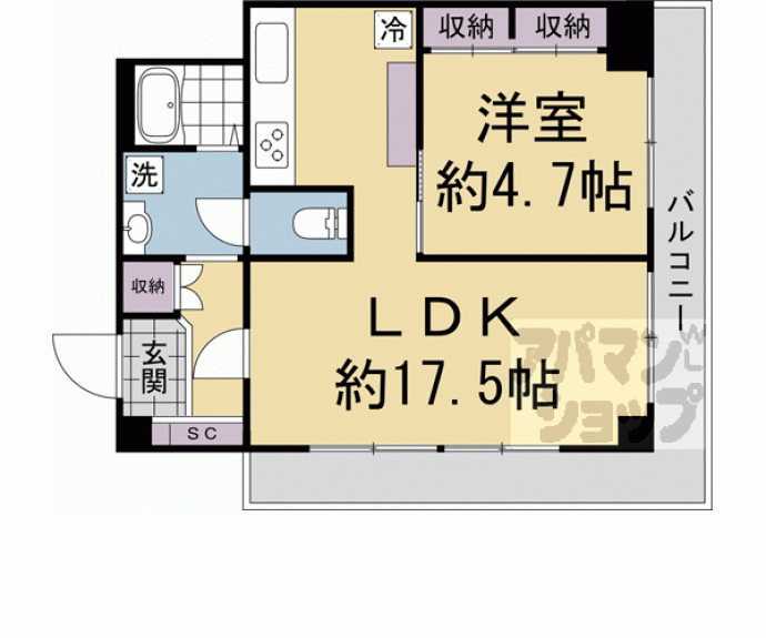 【ジョイ御池】間取