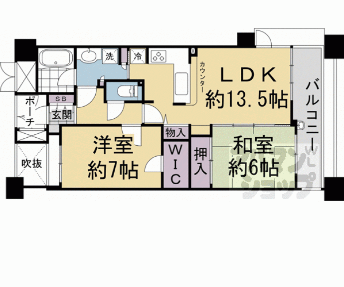 【烏丸御池アーバンライフ】間取