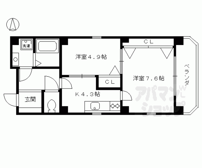 【アマデウス西洞院】間取