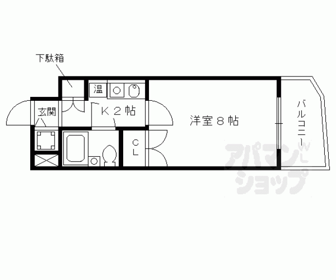 【アクシルコート京都二条イースト棟】間取