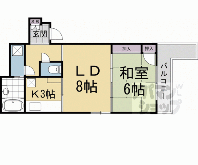 【アルカンシェル御所】間取