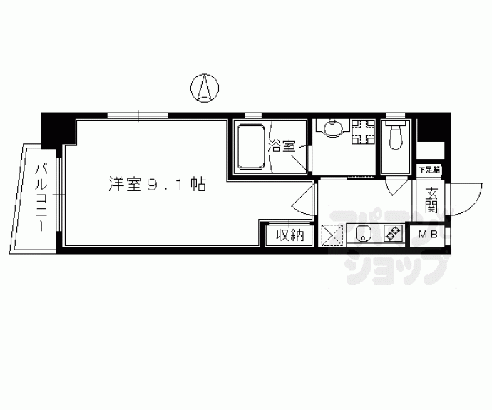 【ベラジオ京都清水】間取