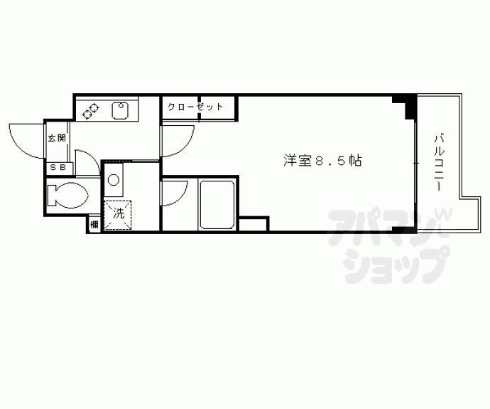 【ベラジオ京都清水】間取