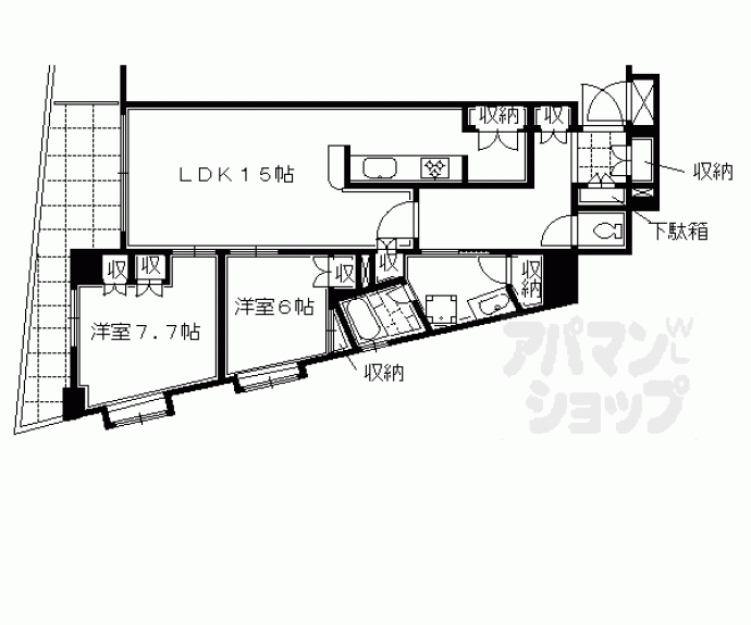【ベラジオ京都清水】間取