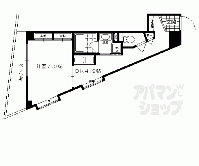 【ベラジオ京都清水】間取