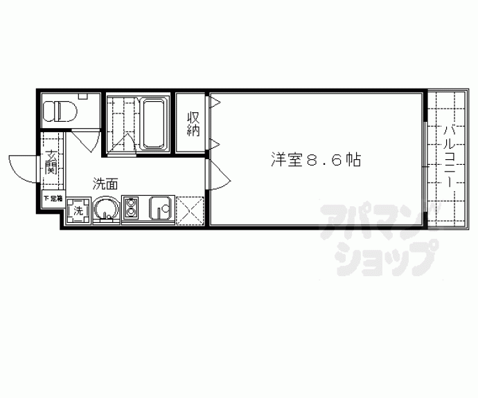 【珠光ビル四条大宮】間取