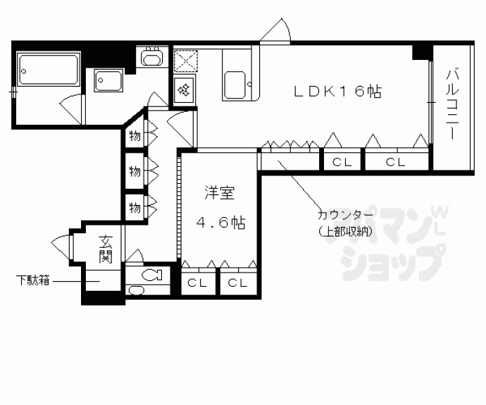【コンフォール室町六角】間取