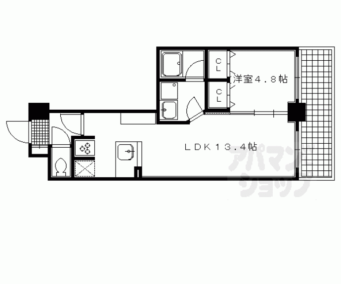 【コンフォール室町六角】間取