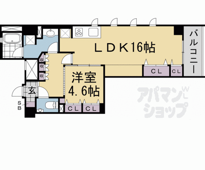 【コンフォール室町六角】間取