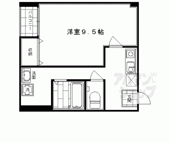 【エスカル2六角】間取