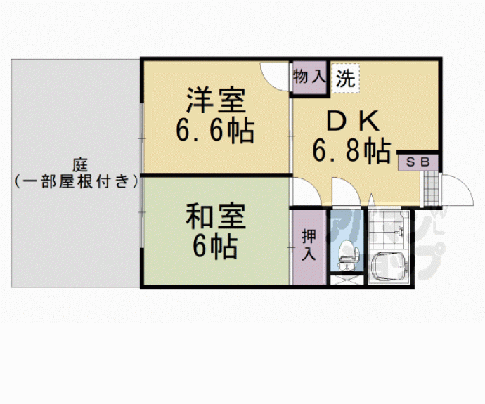 【富小路マンション】間取