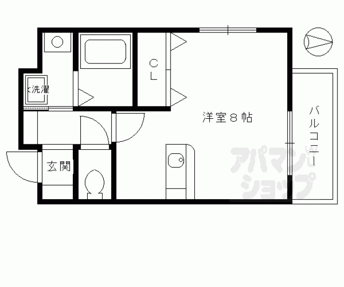 【グランドパレス祇園古門前】間取