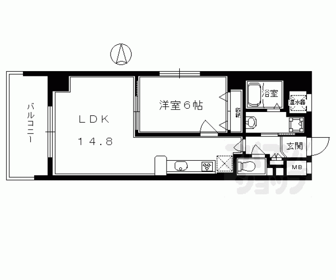 【インベスト京都堀川】間取