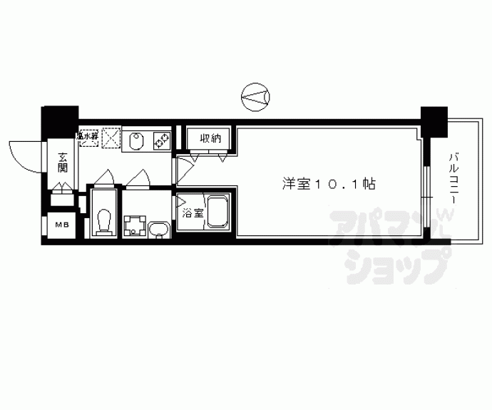 【インベスト京都堀川】間取