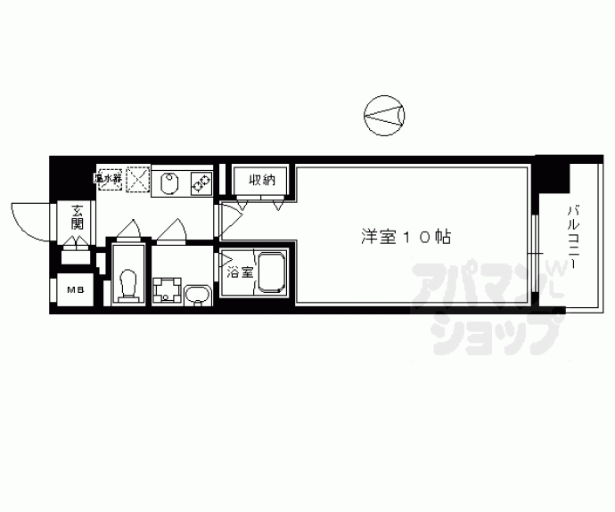 【インベスト京都堀川】間取