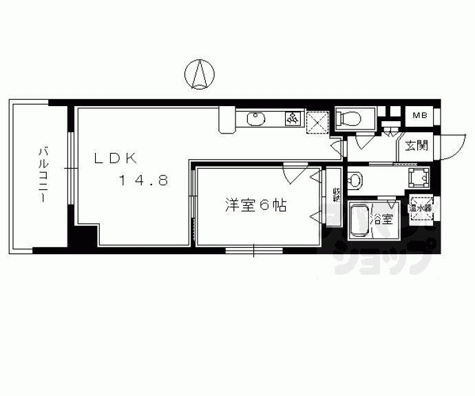 【インベスト京都堀川】間取