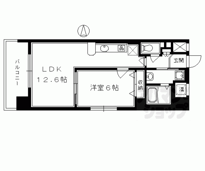 【インベスト京都堀川】間取