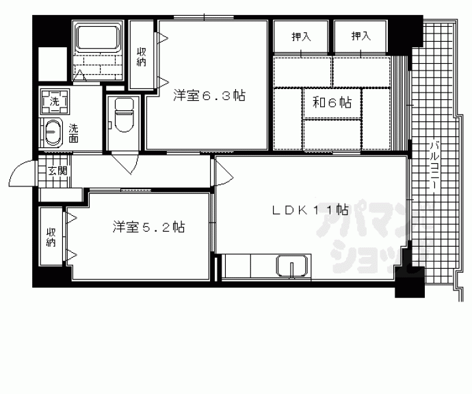 【プレドゥジャルダン】間取