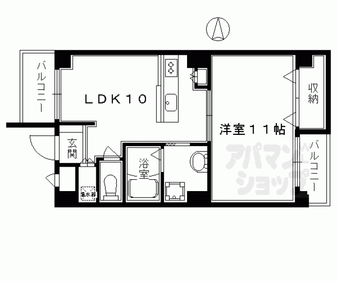 【ランディングス錦】間取